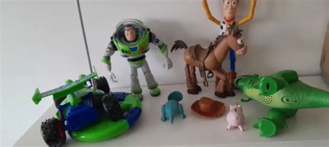 Toy Story Bundle Talking Woody Buzz Lightyear Rex With Trixie Hamm