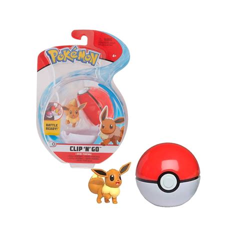 Pokemon Clip N Go Eevee Con Pokebola Pokemon Falabella