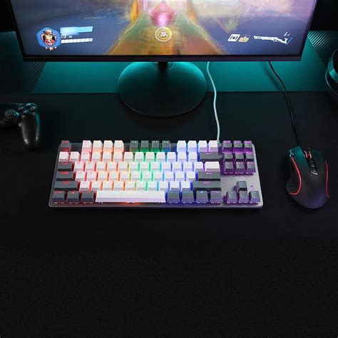 Aula F Wired Tkl Rainbow Mechanical Gaming Keyboard Compact T