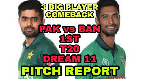 Pak Vs Ban Dream Prediction With Stats Pitch Report Player Record Hot