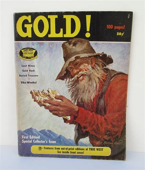 Gold Magazine First Printed Edition 1969 True West