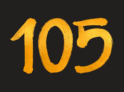 105 Nummer Logo Vektor Illustration 105 Jahre Jubiläum Feier Vektor ...