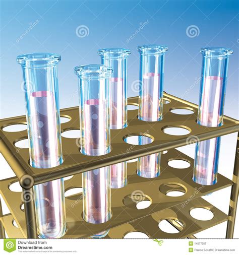 Reageerbuizenrek Stock Illustratie Illustration Of Chemie 14577557