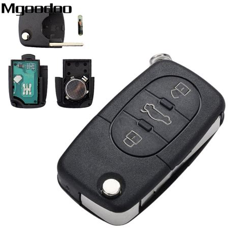 Mgoodoo 433MHz 3 Buttons Remote Folding Key Keyless Entry Fob ID48 Chip