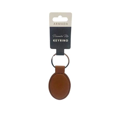 Faux Leather Oval Keyring Mister Minit