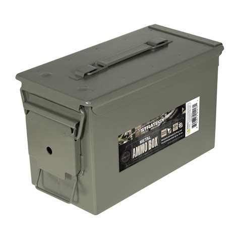 Strategy 50 Caliber Metal Ammo Storage Box 12 In X 6 125 In X 7 25 In