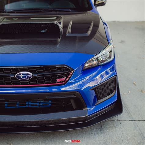 Seibon Carbon Fiber Cw Style Front Lip Wrx Sti Subispeed