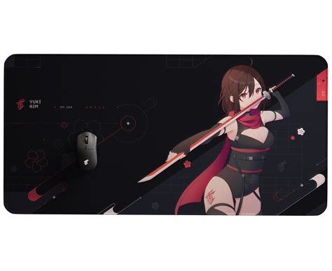 Yuki Aim 2023 Drop 1 Katana Xl Mousepad Limited Black