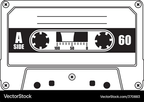 Audio Cassette Royalty Free Vector Image Vectorstock