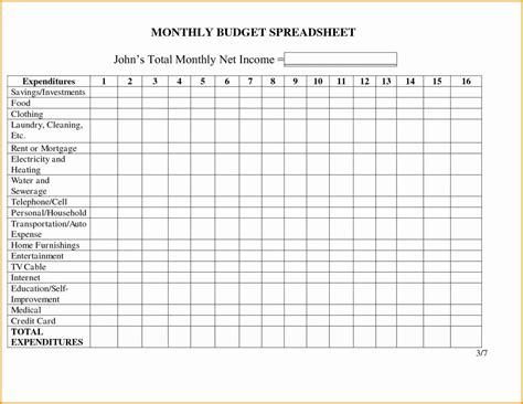 Home Daycare Income And Expense Worksheet — Db