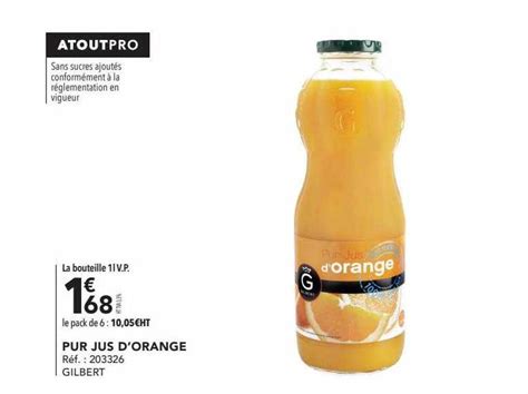 Promo Pur Jus D Orange Jafaden Chez E Leclerc