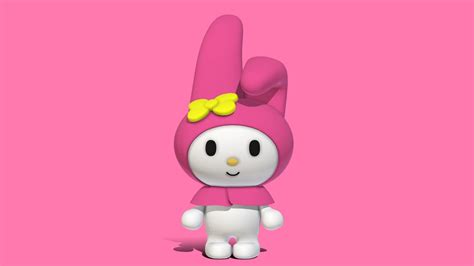 Sanrio My Melody 3d Model 3d Model By Jacob Berger Jacobberger