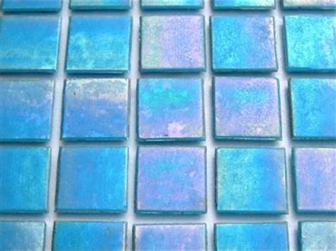 Full Sheet Turquoise Iridescent Mm Mosaic Tiles Mosaic Heaven