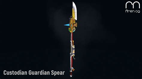 3D Model AC Custodian Guardian Spear VR AR Low Poly CGTrader