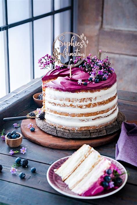 Naked Cake Konfirmationstorte Torte Konfirmation Kuchen Und Torten