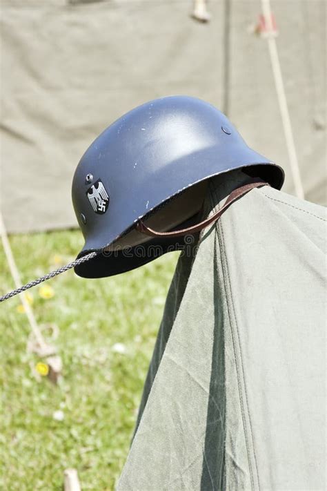 World War 2 German Helmet Stock Image Image Of Tent 41843357