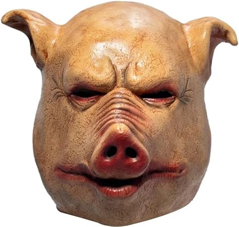Zctron Pig Mask Bloody Animal Head Butcher Mask For Carnival Masquerade