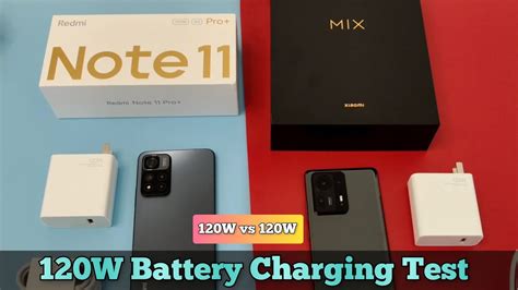 Xiaomi 11i Hyper Charge Vs Mix 4 Battery Charging Test 120W Charger