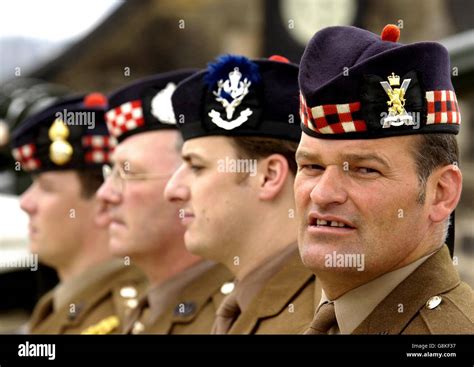 Royal Regiment Of Scotland Crest Stock Photo Alamy