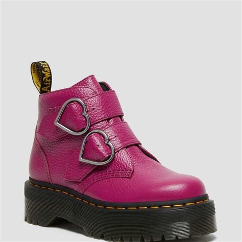 Dr Martens Devon Heart Fuchsia Uk3 Us5w New In Depop