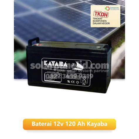 Jual Baterai Aki VRLA 12v 120Ah TKDN Kayaba Baterai Lampu Tenaga