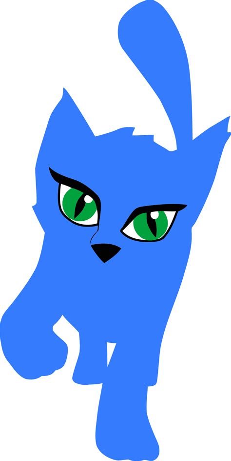 Blue Cat Clipart Png Cat Cartoon Drawing Color Transparent Png Full