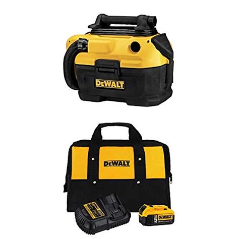 DEWALT 18 20 Volt MAX Cordless Corded Wet Dry Vacuum With Charger Kit