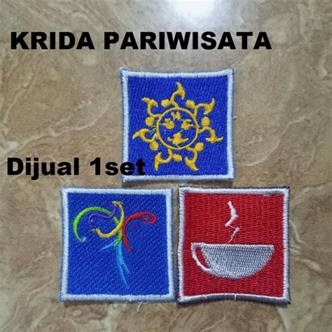 Jual Set Badge Krida Saka Pariwisata Bet Tanda Krida Saka Pariwisata