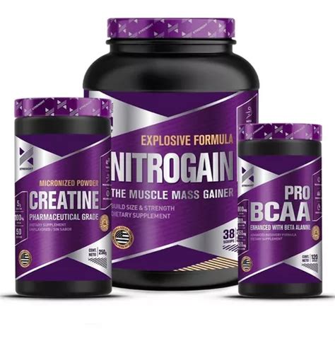 Xtrenght Nitrogain 1 5 Kg Proteína Bcaa Pro Creatina