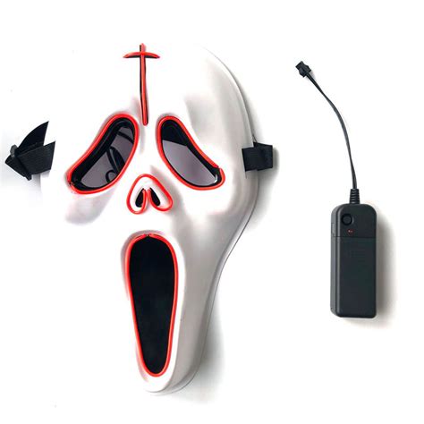 Other Accessories - LED Glowing Mask Halloween Ghost Face Fluorescent ...