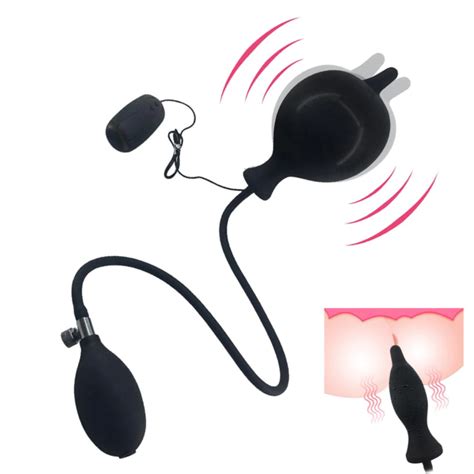 Plug Anal Inflável Vibro Até cm