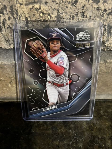 Topps Chrome Black Cj Abrams Refractor Ebay