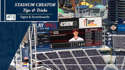 Tips Tricks Signs And Scoreboards Stadium Creator Mlb The