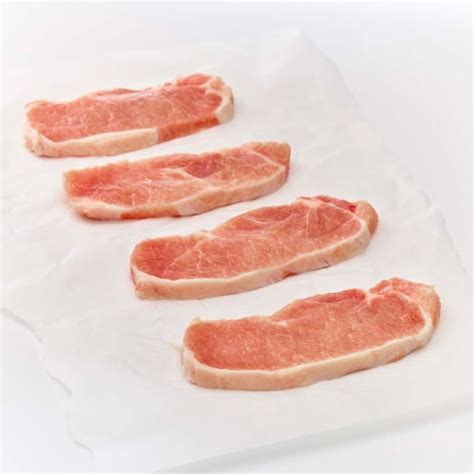 Moist Tender Boneless Pork Top Loin Chops Thin Cut 1 Lb Kroger