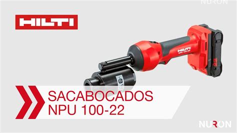 Sacabocados hidráulico NPU 100 22 Hilti Portugal YouTube