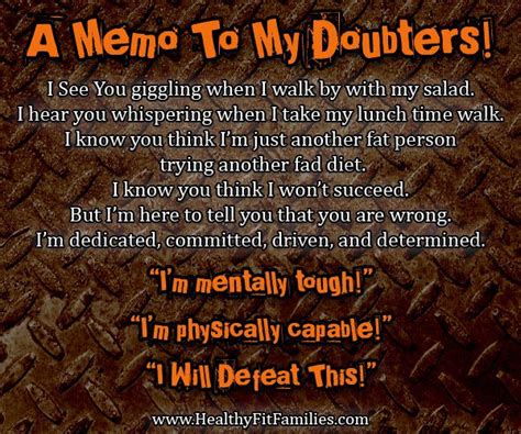 Doubters Quotes Quotesgram