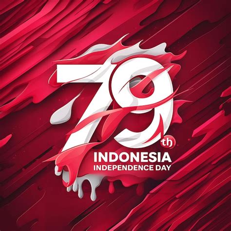 79 Years Of Celebration Poster Banner And Logo Abstract Design