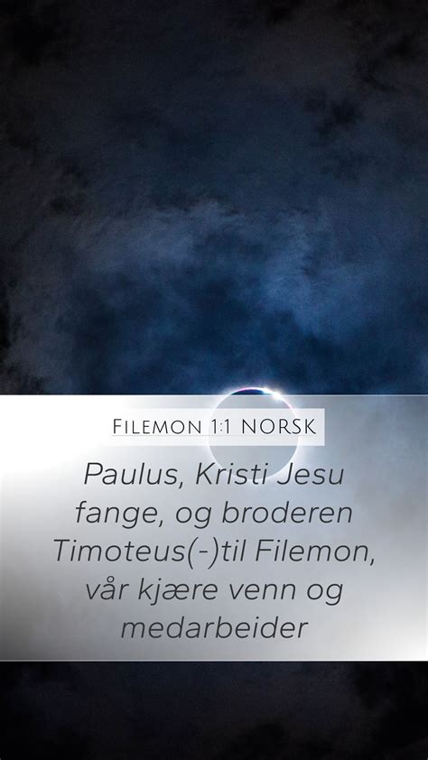 Filemon Norsk Mobile Phone Wallpaper Paulus Kristi Jesu Fange