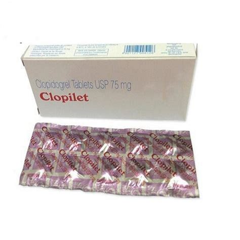 Clopilet 75 Mg Clopidogrel Anti Platelet Tablets General Medicines At