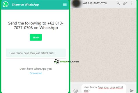 Cara Membuat Link WhatsApp Otomatis Langsung Ke Chat Pribadi