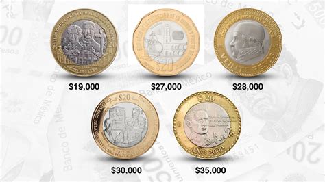 Las Cinco Inusuales Monedas De 20 Pesos Que Se Cotizan En Línea Entre