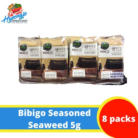 Cj Bibigo Savory Roasted Korean Seasoned Seaweed G Set Of Packs