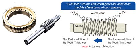 Dual Lead Worm Gears