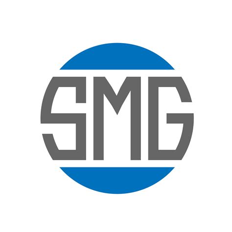 SMG letter logo design on white background. SMG creative initials circle logo concept. SMG ...