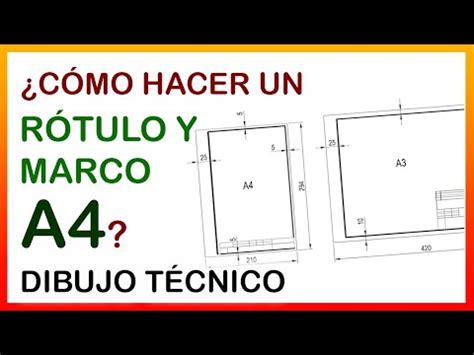 CÓMO HACER UN RÓTULO de dibujo técnico YouTube