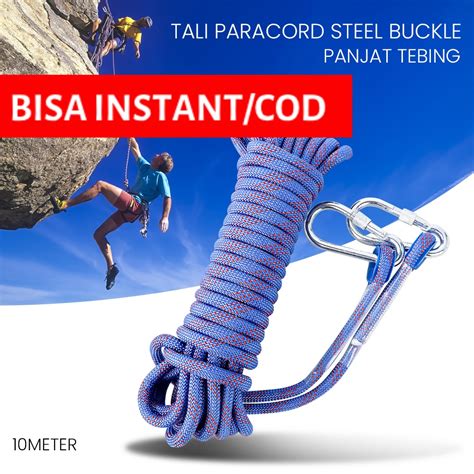 Jual BISA INSTANT COD Tali Paracord Panjat Gunung Tebing Climbing