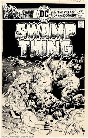 Nestor Redondo Original Cover Art For Swamp Thing 18 DC 1975 A