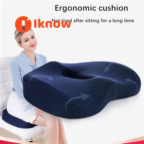 I Know Donut Pillow Hemorrhoid Tailbone Cushion Memory Foam Coccyx