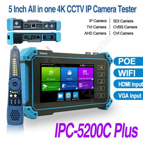 Rsrteng Inch K Touch Screen Security Camera Tester Cctv Wifi Cvi Ahd