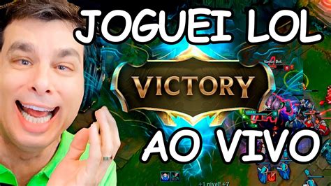 JOGUEI AO VIVO LEAGUE OF LEGENDS LOL YouTube